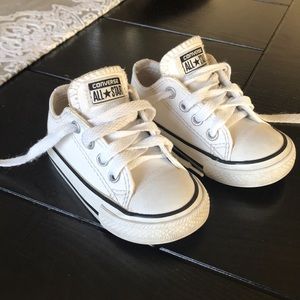 Baby white converse